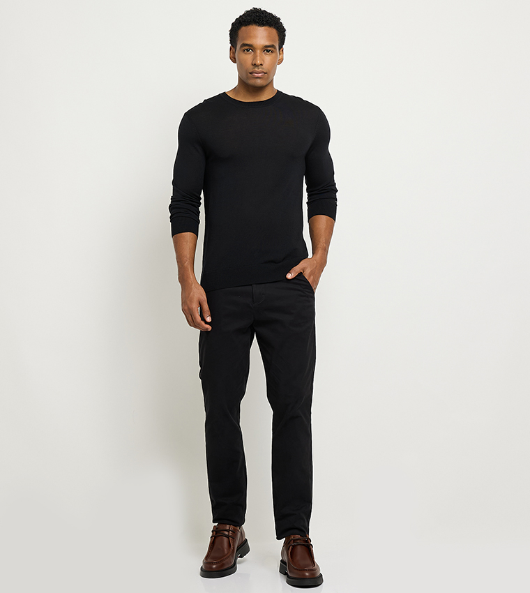 سويتر منسوج كم طويل 