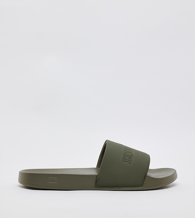 TUMBLE Logo Detail Open-Toe Pool Slides