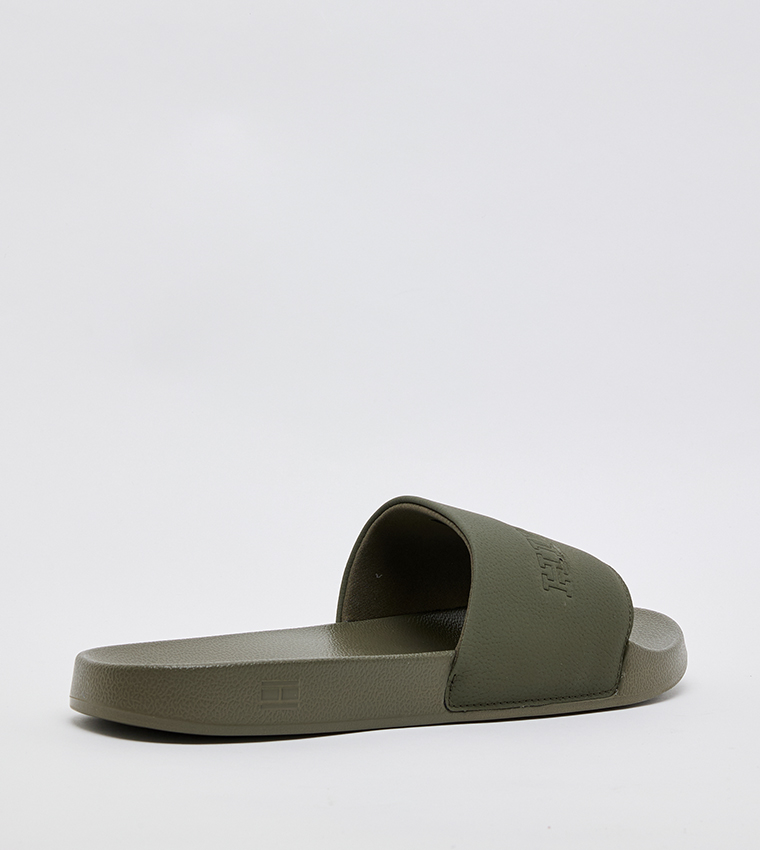 TUMBLE Logo Detail Open-Toe Pool Slides