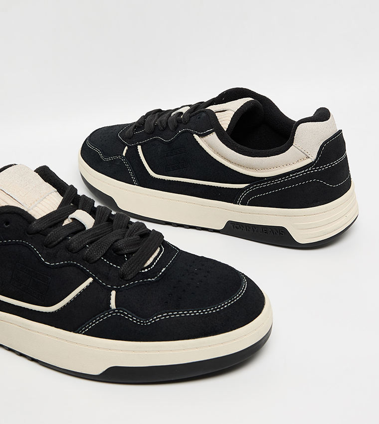 CUPSOLE Leather Lace-Up Sneakers
