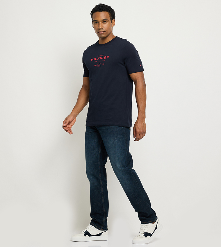 DENTON Faded Straight Fit Jeans