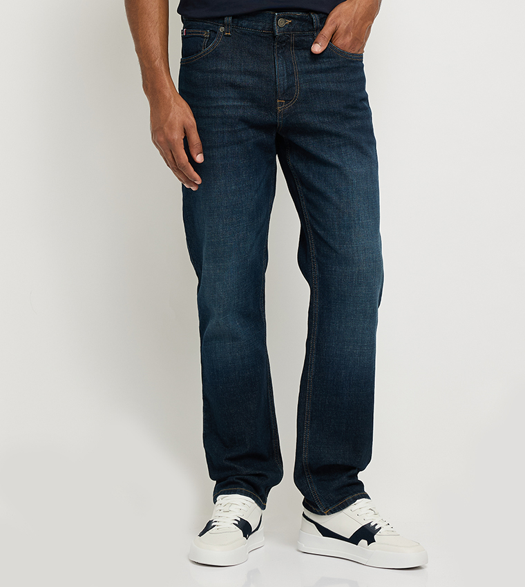 DENTON Faded Straight Fit Jeans