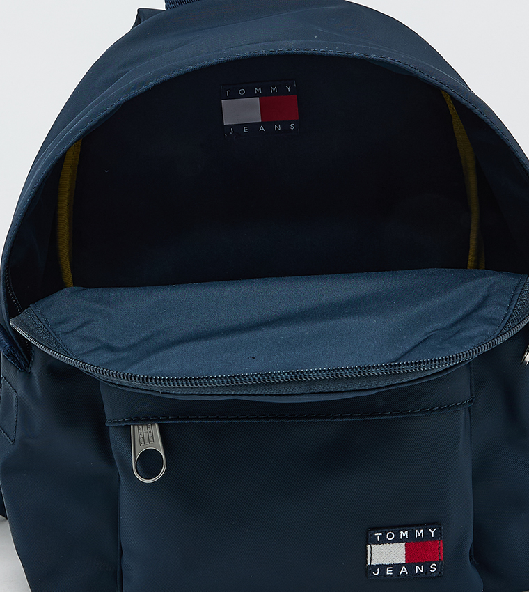 Flag Detail Zippered Backpack