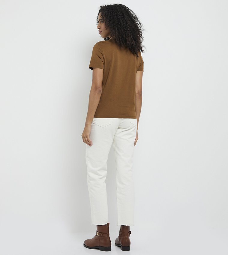 Printed Regular Fit Short Sleeves T-Shirt