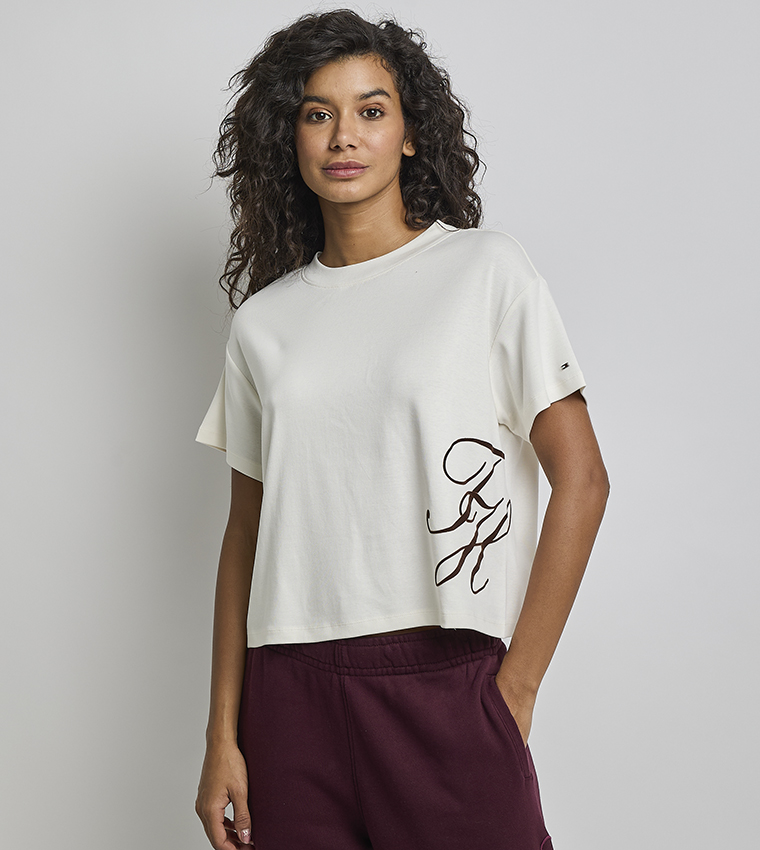 Monogram Detail Short Sleeves T-Shirt