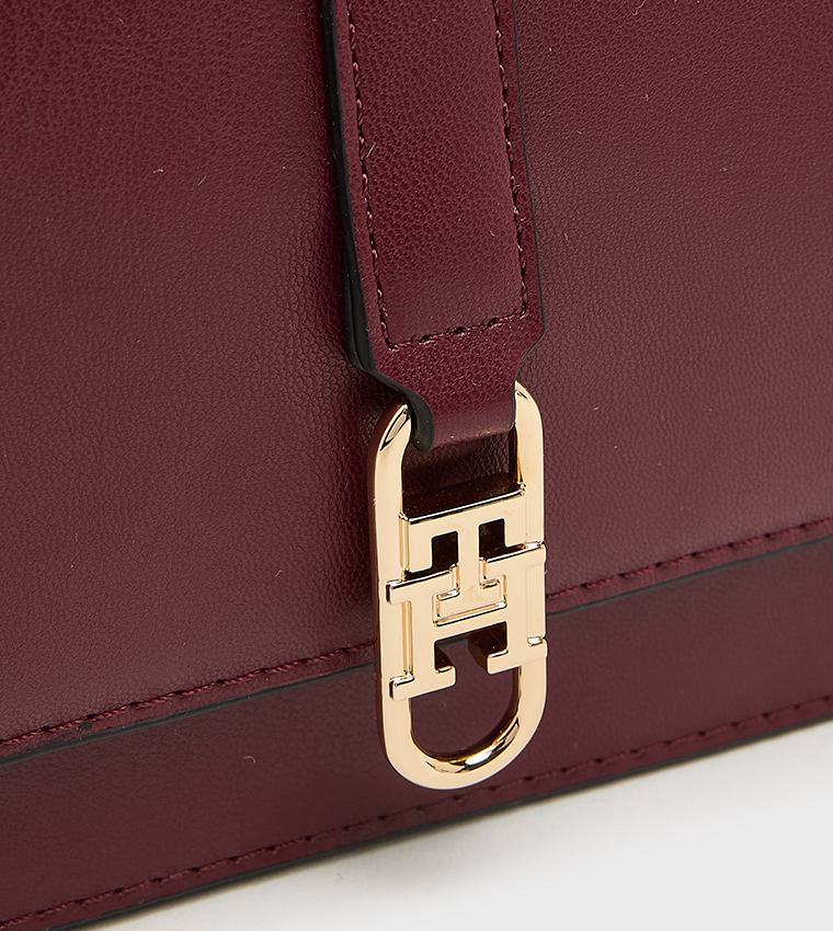 LIBRE Logo Detail Flap Crossbody Bag