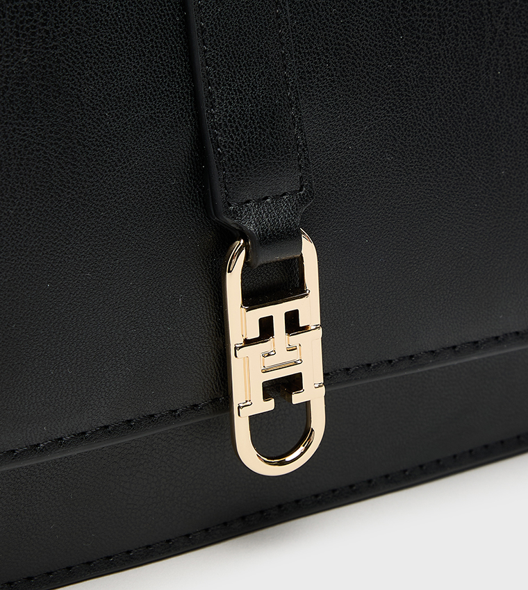 LIBRE Logo Detail Flap Crossbody Bag