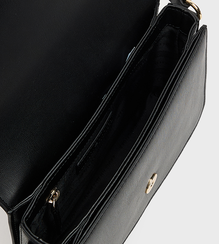 LIBRE Logo Detail Flap Crossbody Bag