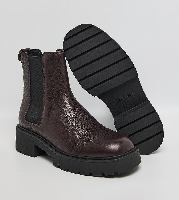 Block Heel Chunky Chelsea Boots