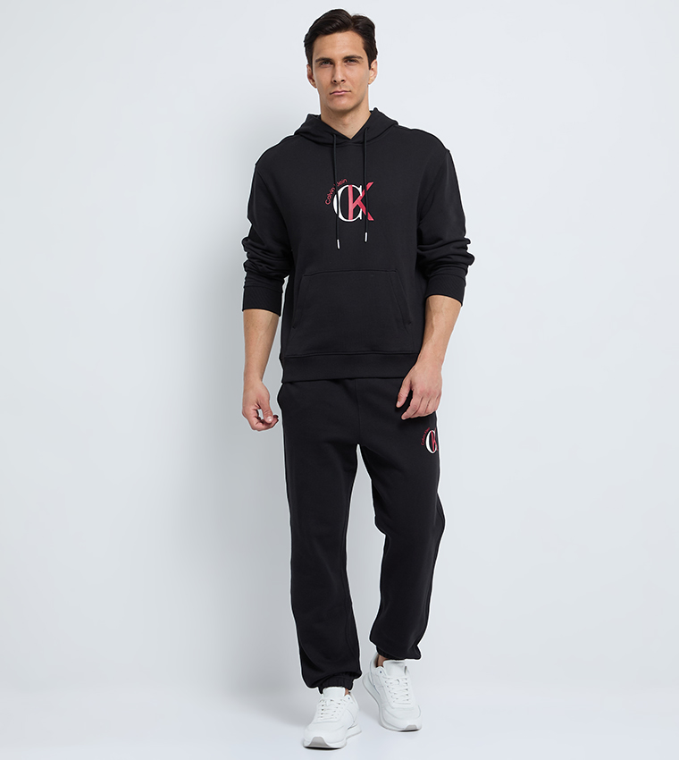 Logo Printed Long Sleeves Hoodie