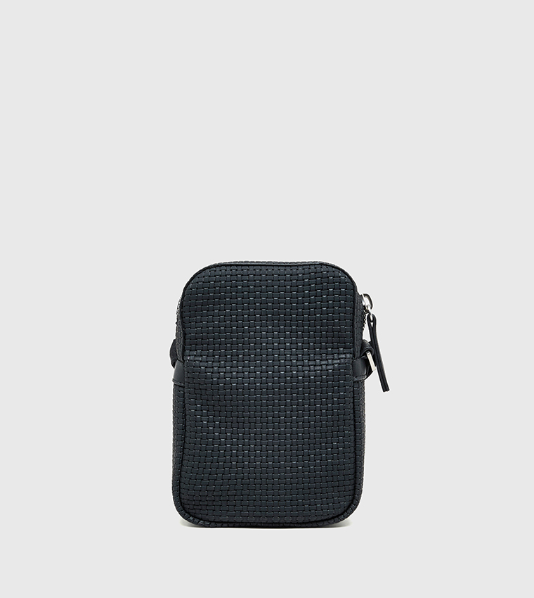 Embossed Woven Slim Reporter Bag