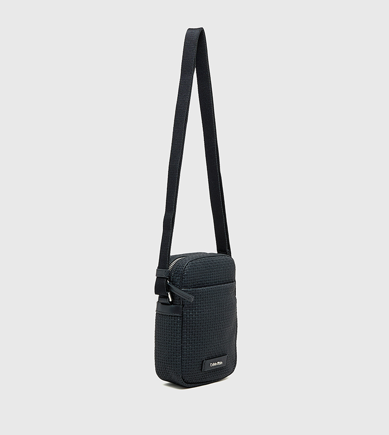 Embossed Woven Slim Reporter Bag