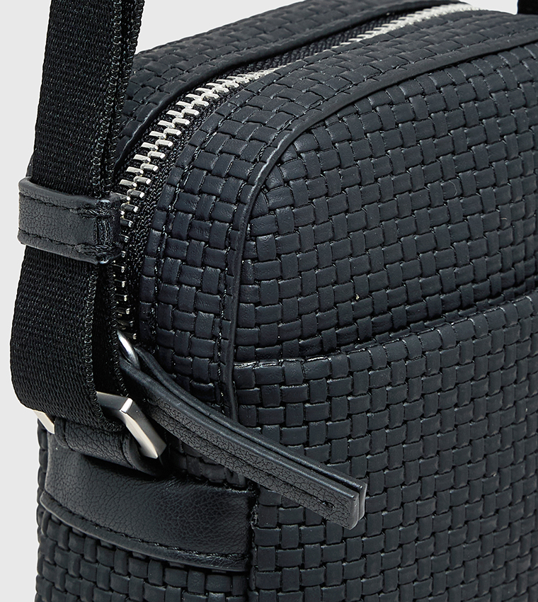 Embossed Woven Slim Reporter Bag
