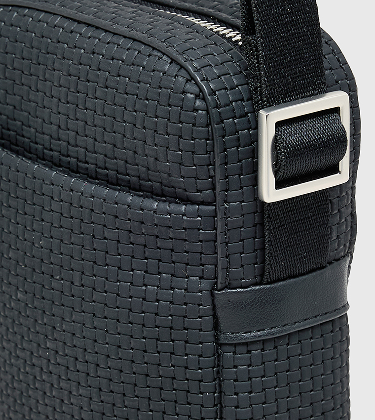 Embossed Woven Slim Reporter Bag