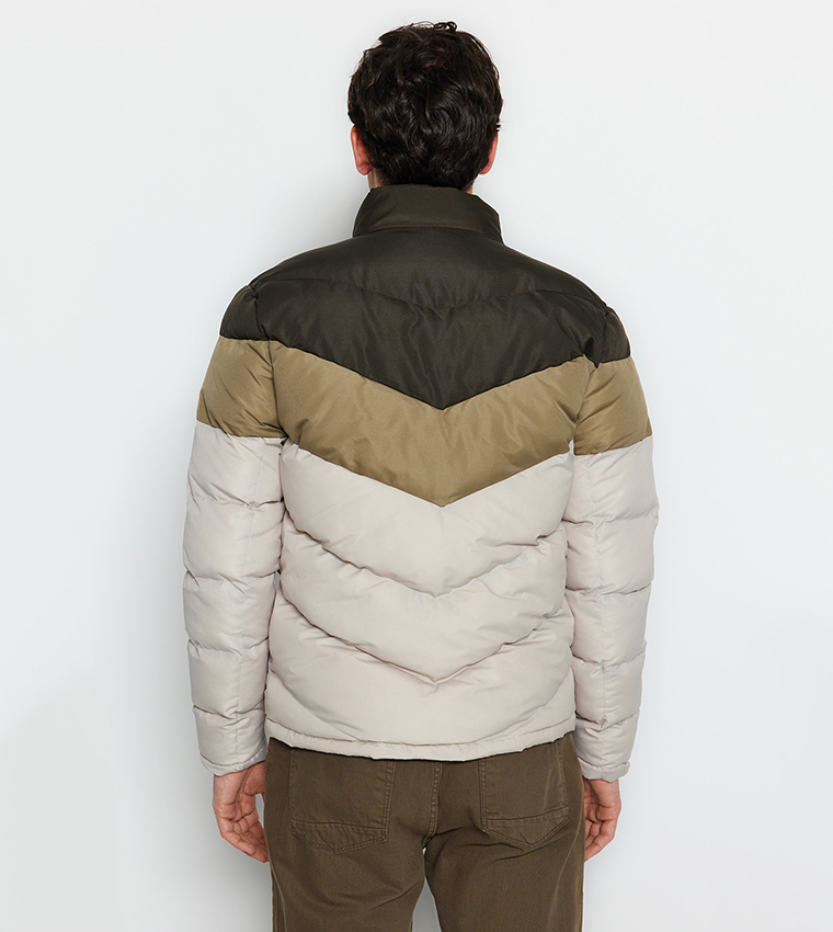 Khaki puffer best sale