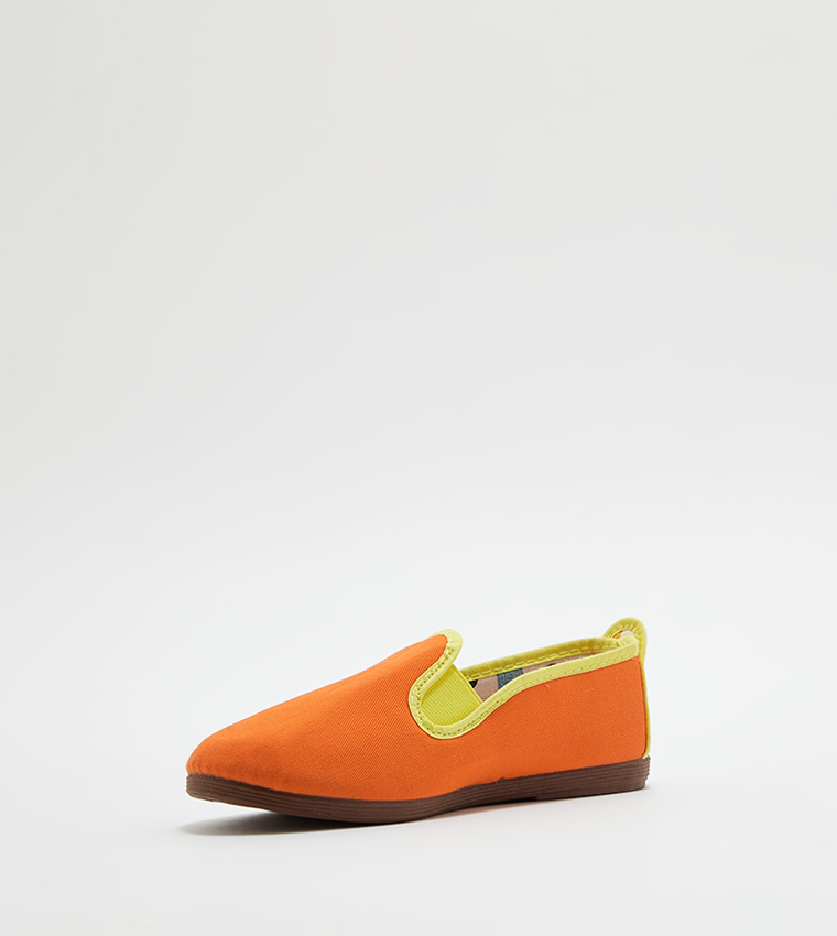 Orange shop casual shoes