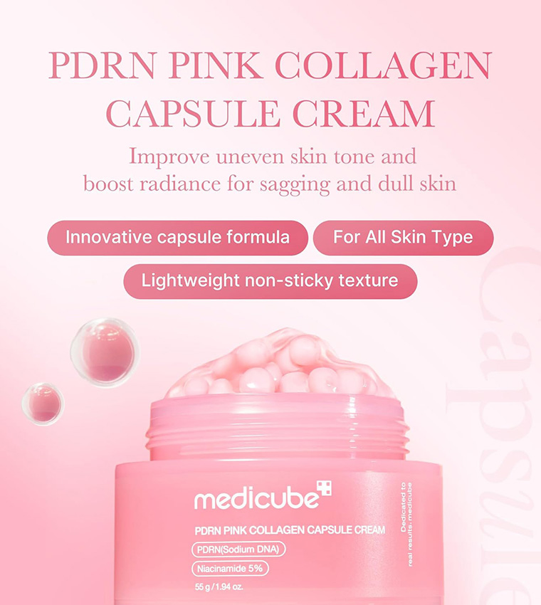 Salmon DNA PDRN Pink Collagen Capsule Cream, 55g