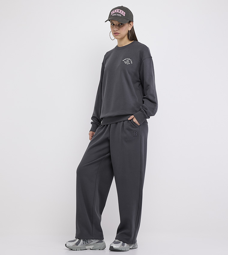 Logo Detail Elastic Waist Sweatpants