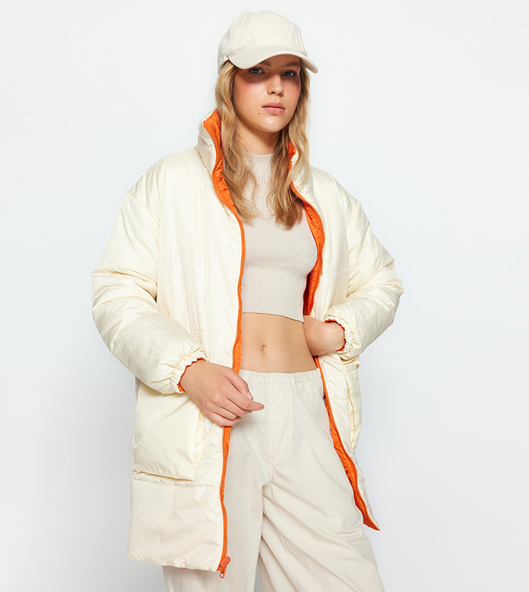 Buy Trendyol Reversible Oversized Quilted Jacket In Multiple