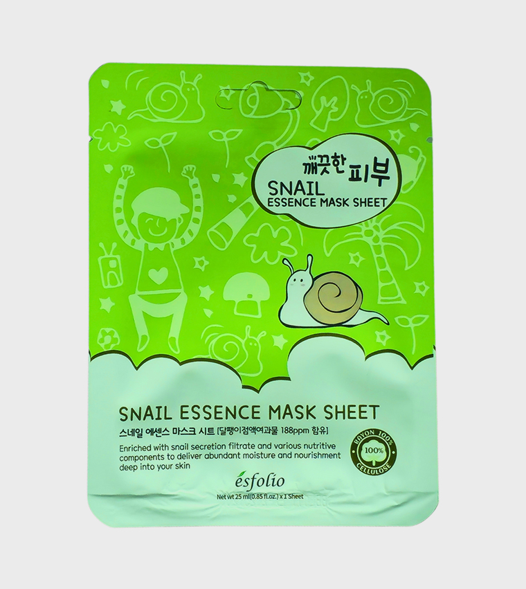 Buy ESFOLIO Pure Skin Snail Essence Mask Sheet, 25ml In Multiple Colors ...