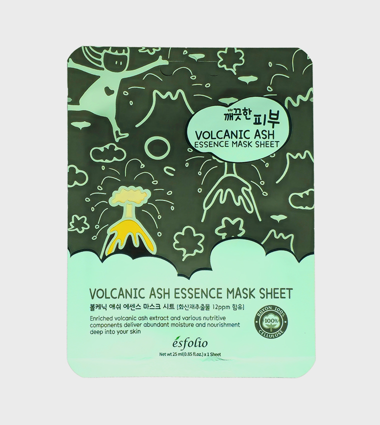 Pure Skin Volcanic Ash Essence Mask Sheet, 25ml