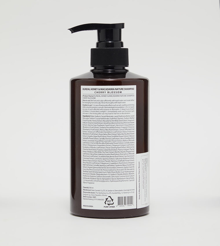 Honey & Macadamia Pure Natural Balancing Refreshing Shampoo - Cherry Blossom, 500 ml