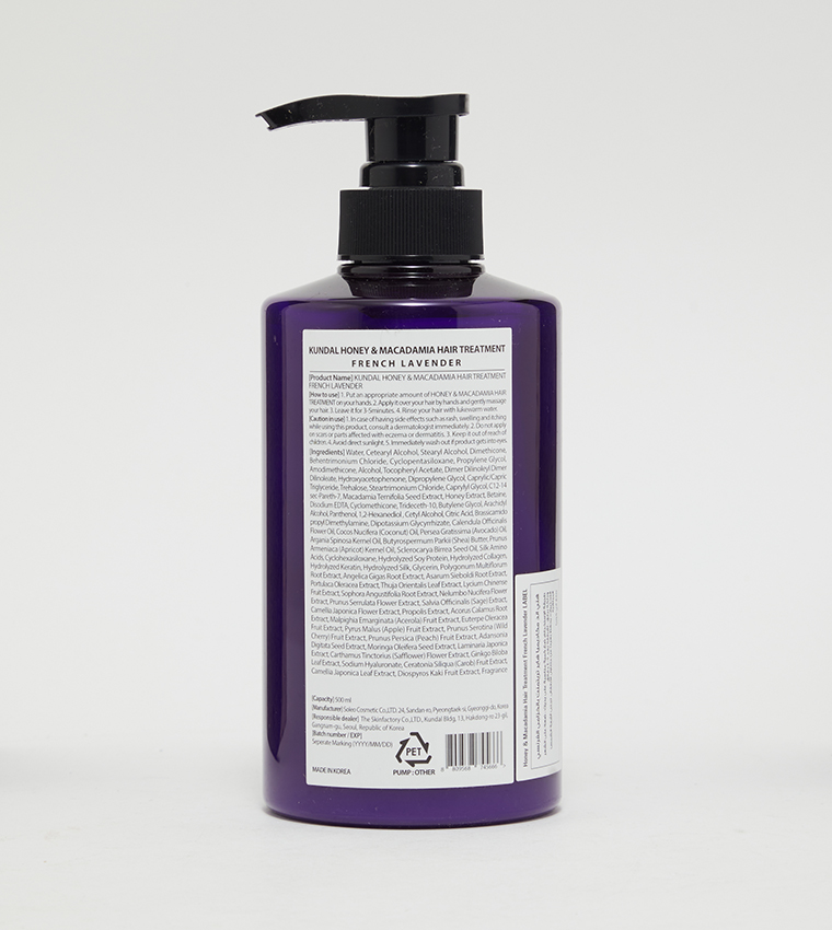 Honey & Macadamia Hydro-Intensive Protein Premium Hair Treatment - French Lavender, 500 ml