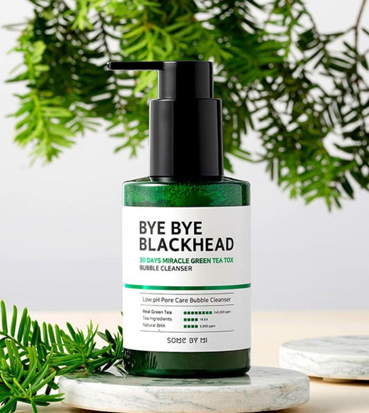 SOME BY MI BYE BYE BLACKHEAD 30 DAYS MIRACLE GREEN TEA TOX BUBBLE CLEANSER 120g
