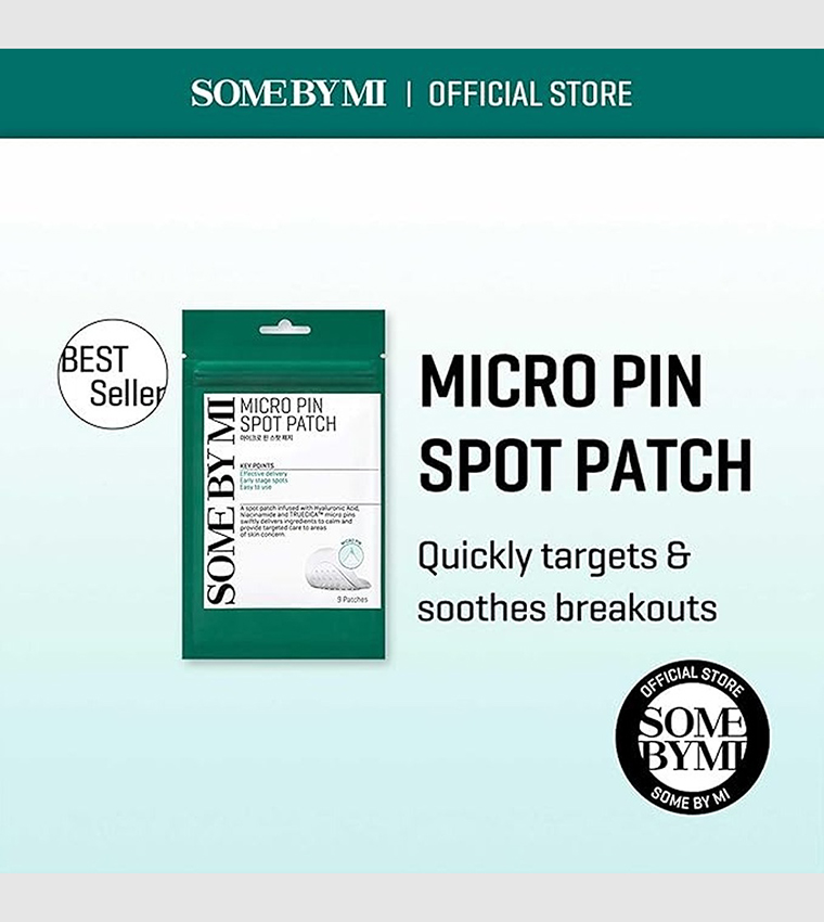 Korean Micro Pin Spot Patch - Microneedle Hydrocolloid Pimple Patch, 14mm 9 Counts
