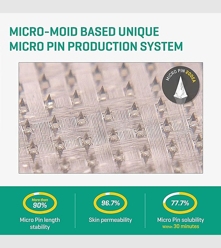 Korean Micro Pin Spot Patch - Microneedle Hydrocolloid Pimple Patch, 14mm 9 Counts