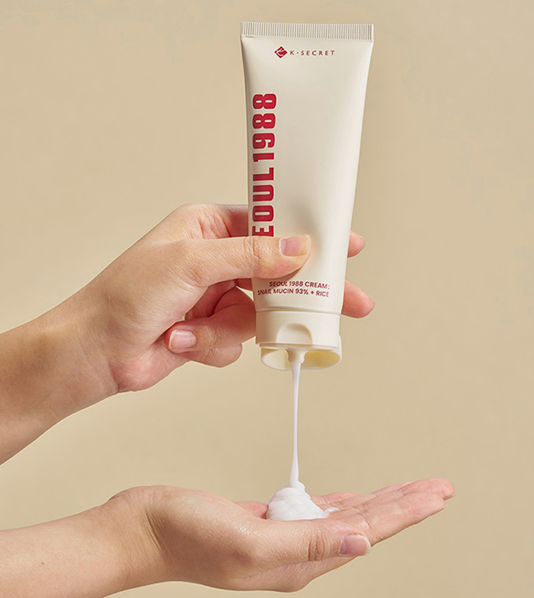 Seoul 1988 Cream : Snail Mucin 93% + Rice, 100ml