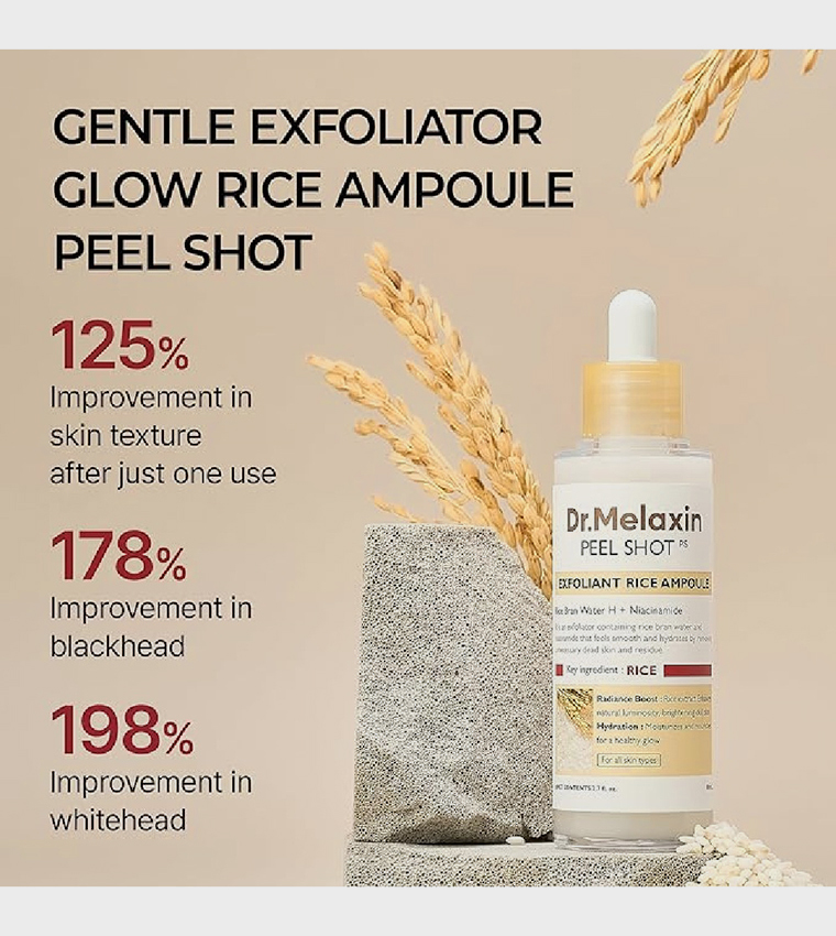 Peel Shot Exfoliating White Rice Ampoule, 80ml