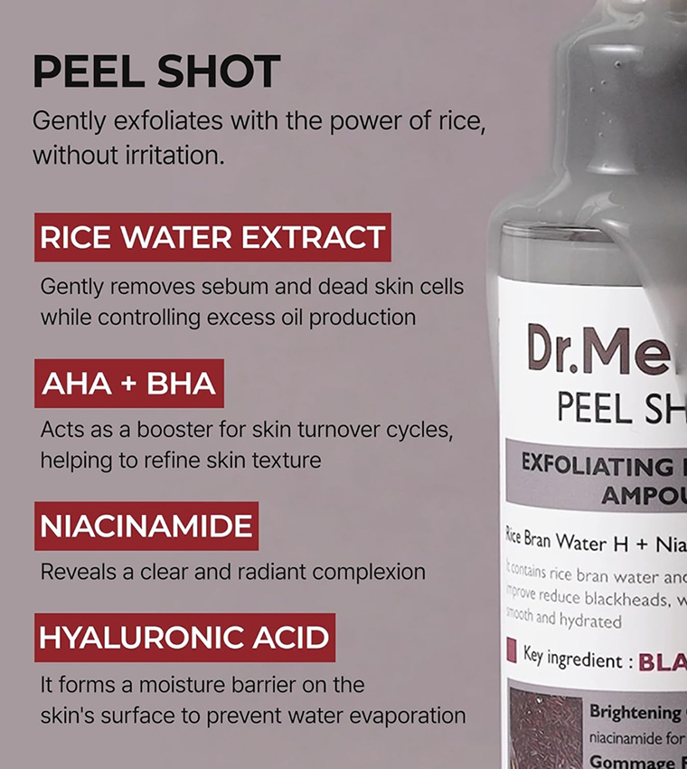 Peel Shot Exfoliating Black Rice Ampoule, 80ml
