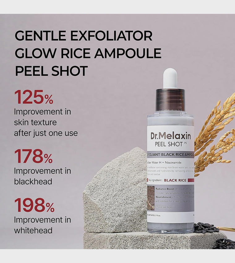 Peel Shot Exfoliating Black Rice Ampoule, 80ml