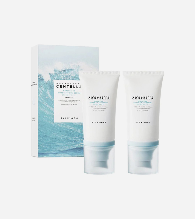 Madagascar Centella Hyalu-Cica Water-Fit Sun Serum Twin Pack (50ml x 2)