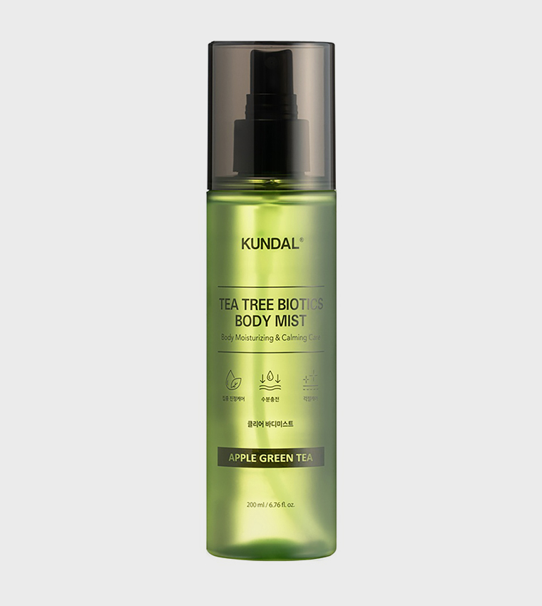 Tea Tree Biotics Body Mist for Moisturizing & Calming Care, 200 ml - Apple Green Tea