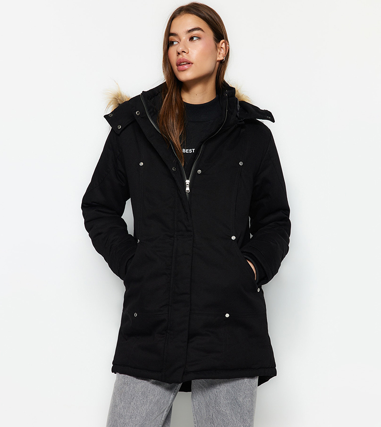 new model microfibre parka jacket