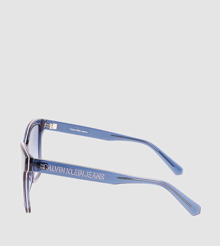 Buy Calvin Klein Jeans Full Rim Butterfly Sunglasses In Blue | 6thStreet UAE