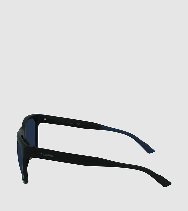 Buy Calvin Klein Full Rim Modified Rectangle Sunglasses In Black