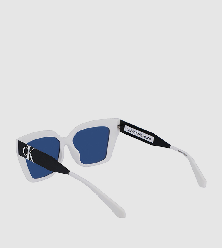 Calvin klein hot sale oval sunglasses