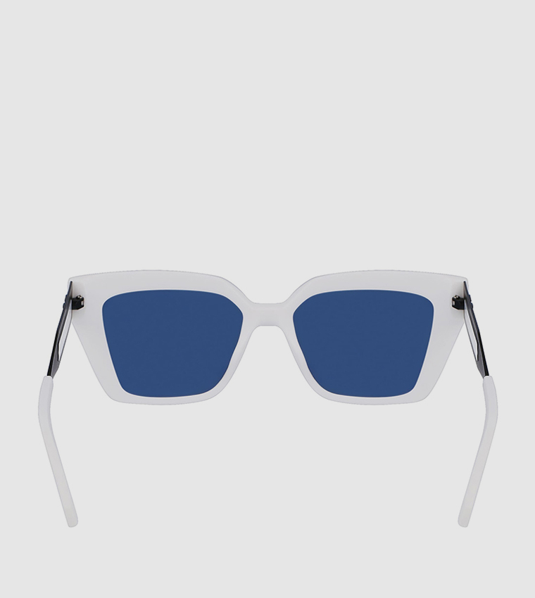 Logo Printed Square Sunglasses
