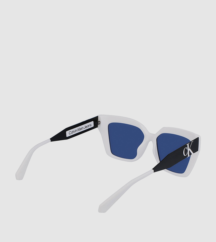 Logo Printed Square Sunglasses