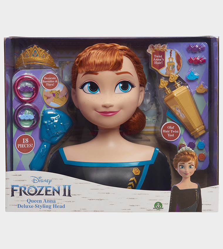 Buy Disney Frozen 2 Deluxe Anna Styling Head Playset In Multiple Colors 6thStreet Qatar