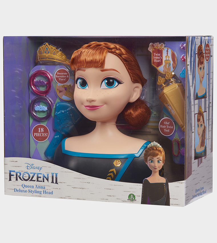 Buy Disney Frozen 2 Deluxe Anna Styling Head Playset In Multiple Colors 6thStreet Qatar