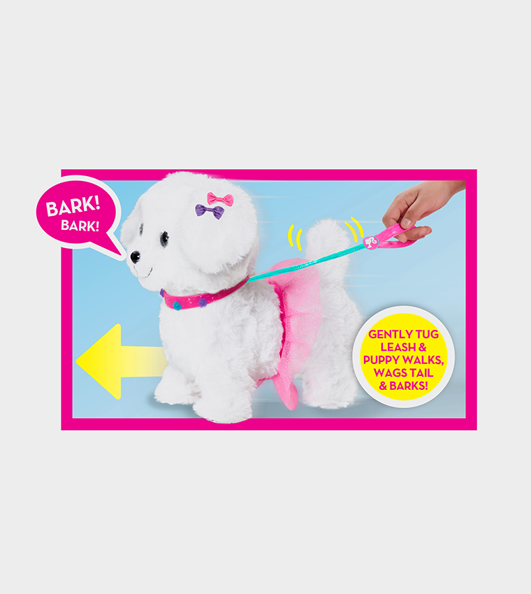 Barbie walking puppy clearance