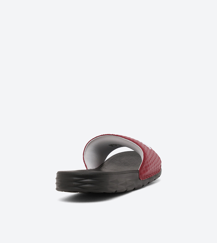 Buy Nike Benassi Solarsoft Slides In Red | 6thStreet Kuwait