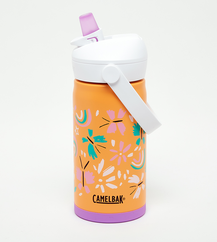 Thrive Vacuum Insulated Stainless Steel Flip Straw Sipper, 12oz - Butterfly Rainbow