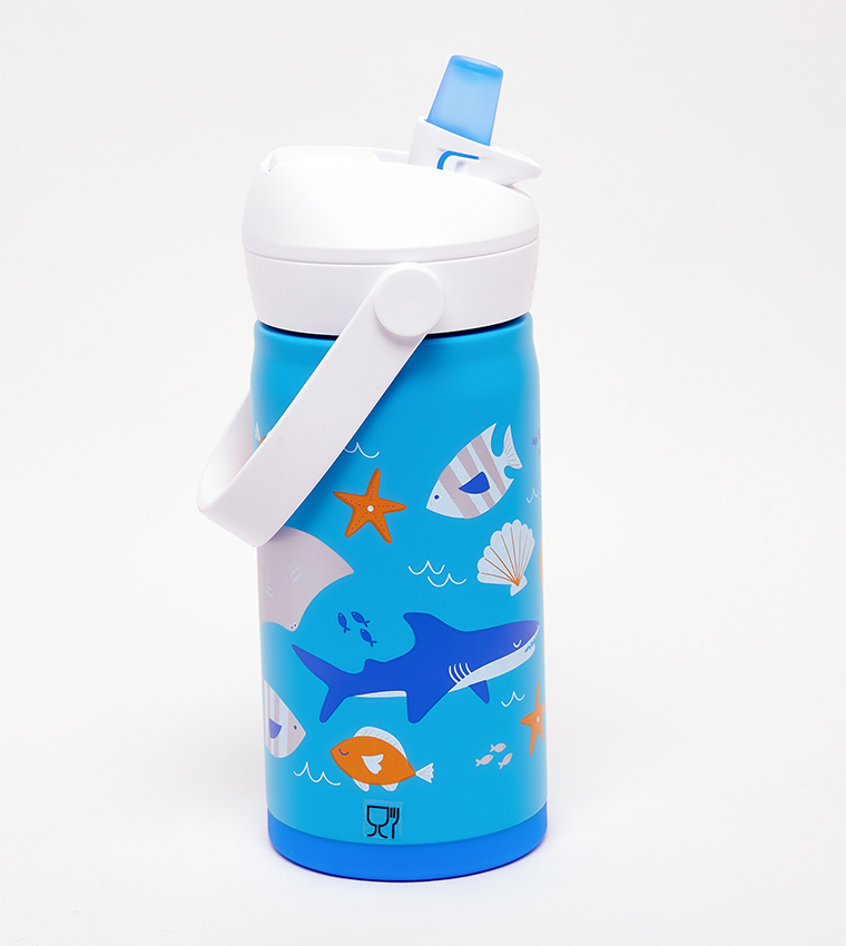 Thrive Vacuum Insulated Stainless Steel Flip Straw Sipper, 12oz - Ocean Life