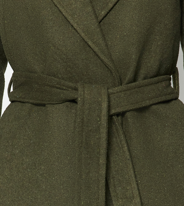 Army green wool coat new arrivals
