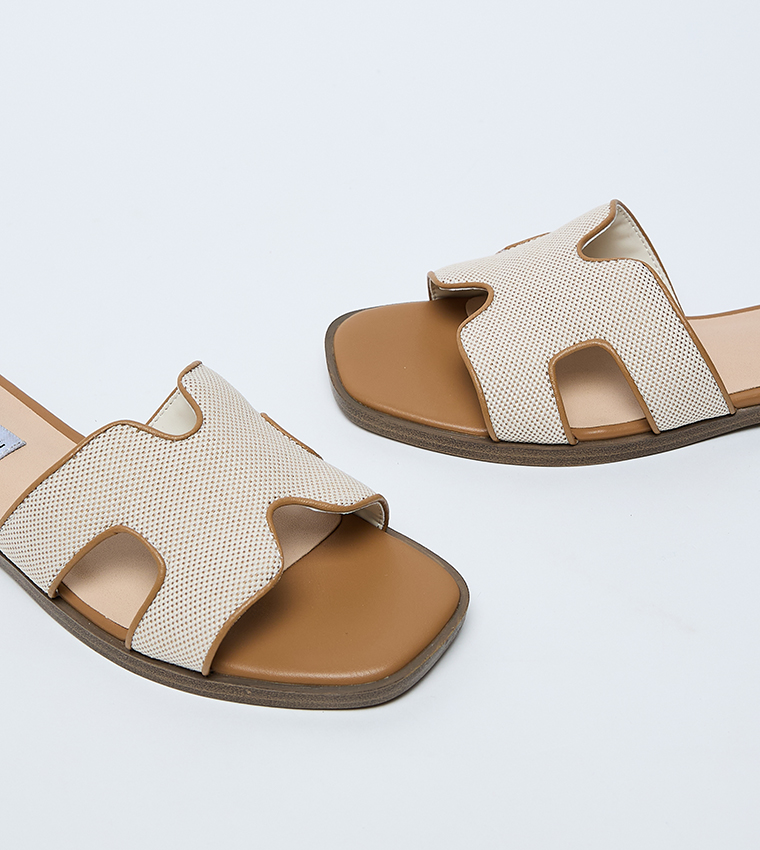PAVEN Open Toe Flat Sandals